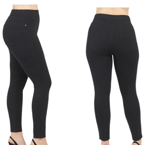 SPANX Pants Women 1X The Perfect Ankle Stretch Pants Black Pullon Shape Smooth - Picture 1 of 11